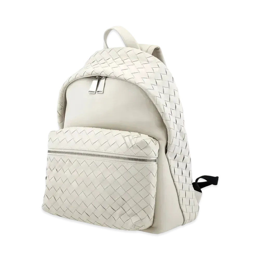 Bottega Veneta Intrecciato leather Backpack "White"