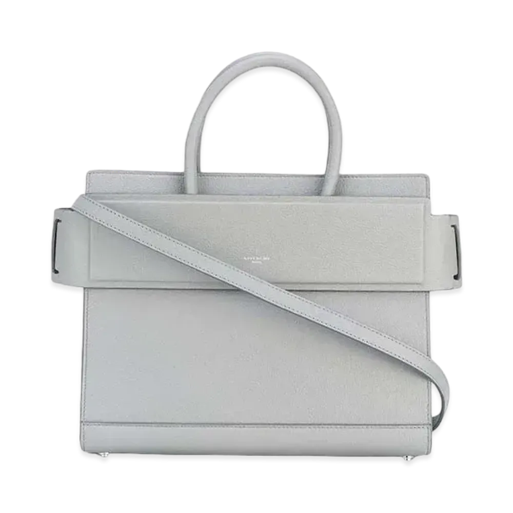 GIVENCHY Horizon Leather 2Way Bag "Gray"