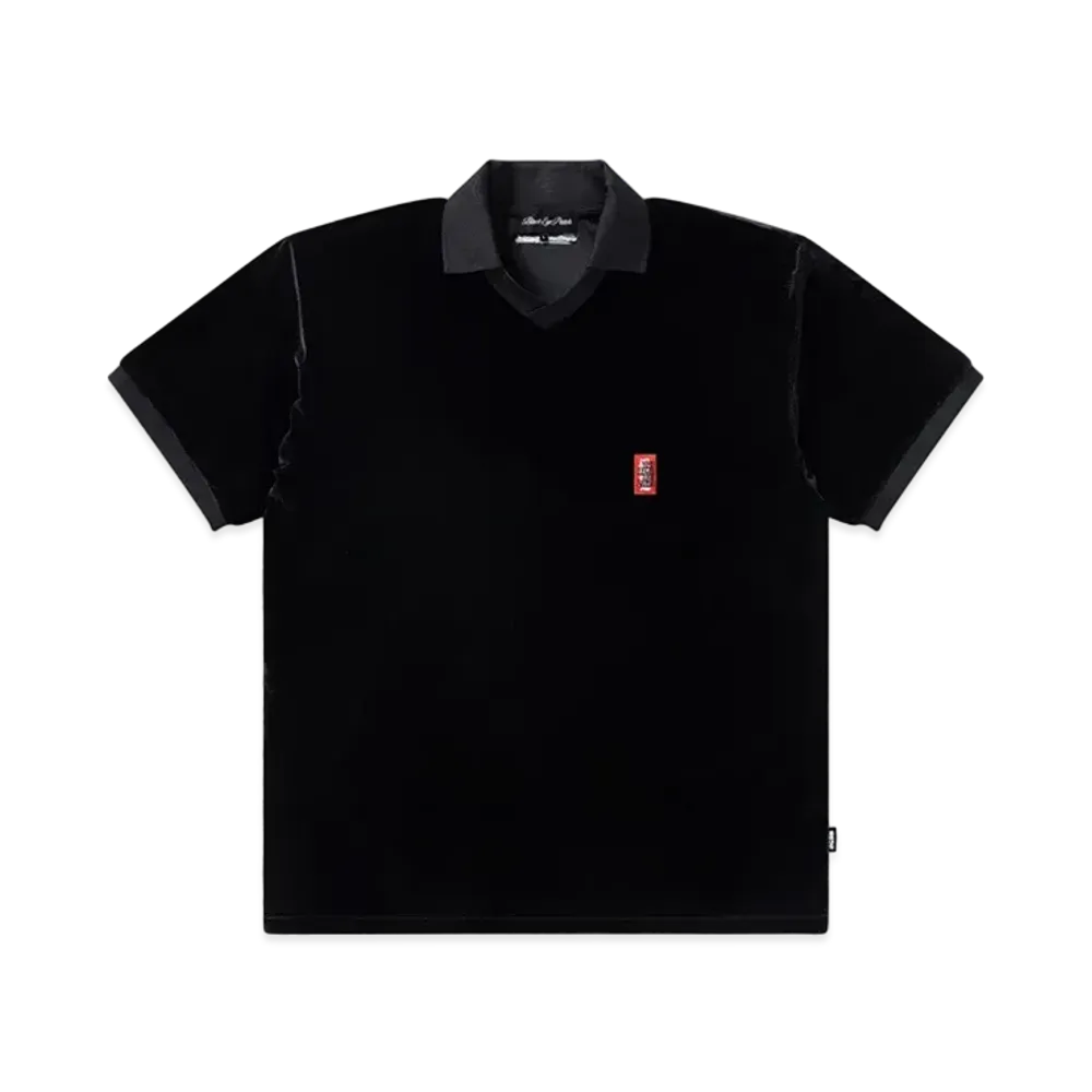 BlackEyePatch Small HWC Velour S/S Polo Shirt "Black"