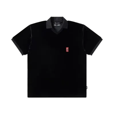 BlackEyePatch Small HWC Velour S/S Polo Shirt "Black"
