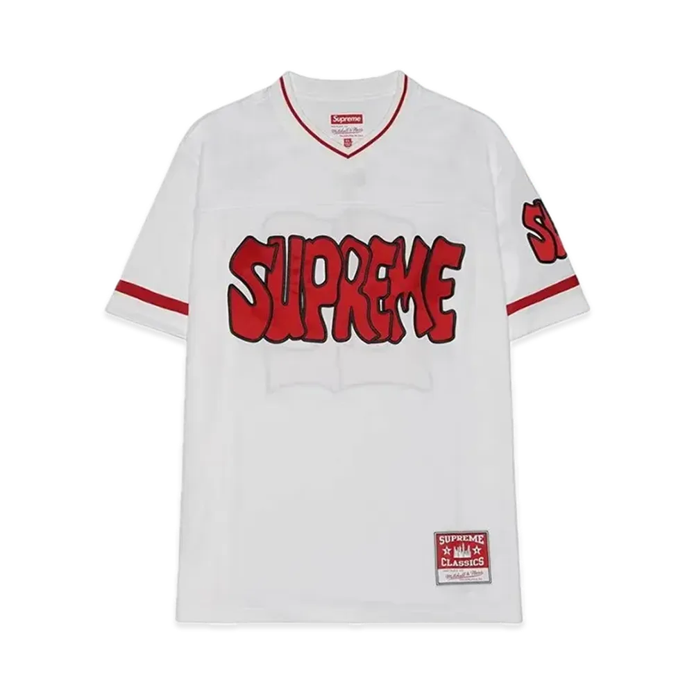 Supreme x Mitchell & Ness Football Jersey "White"