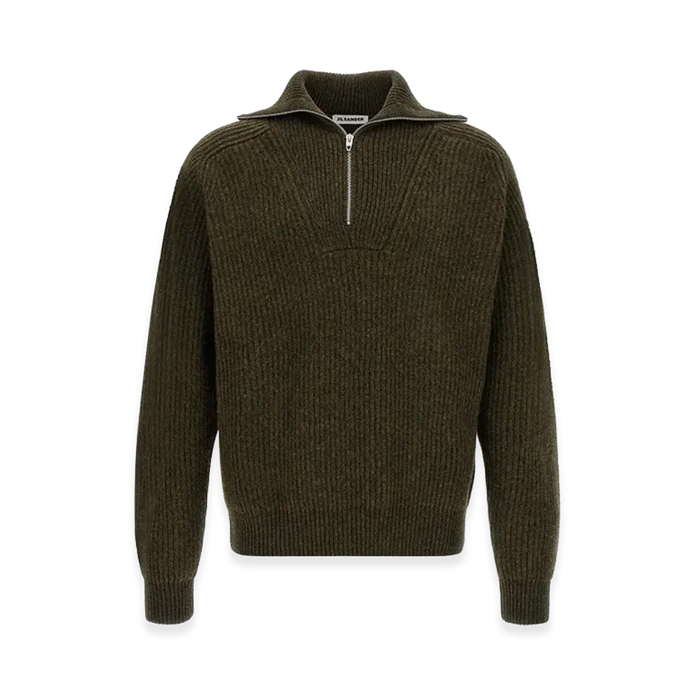 Jil Sander Half-Zip Sweater "Green"