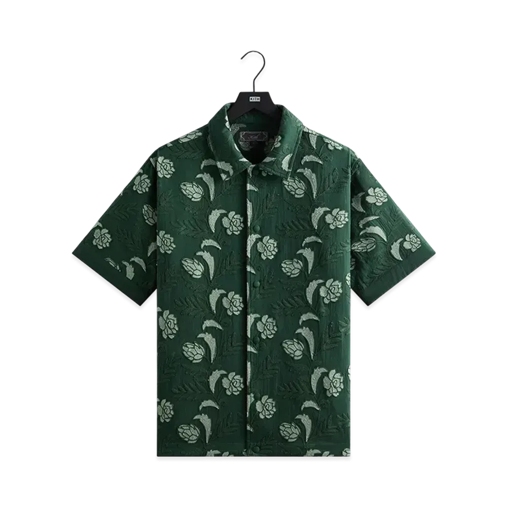 Kith Embroidered Floral Woodpoint Shirt "Vitality"