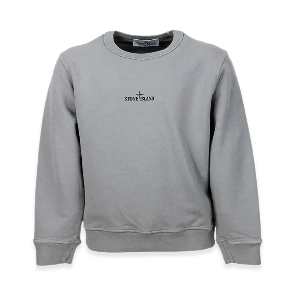 Stone Island Kids Cotton Sweatshirt "Gray"