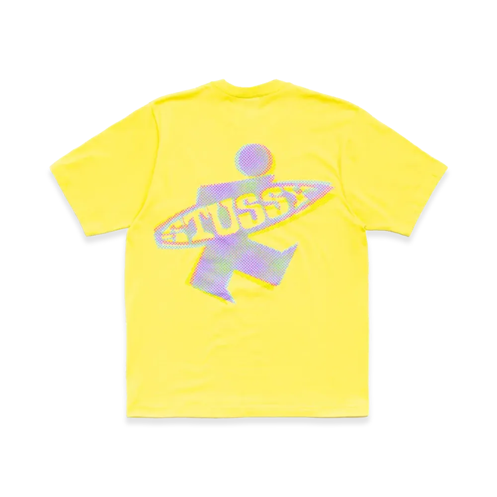 Stussy Dot Surf Puff Print Tee "Lemon"