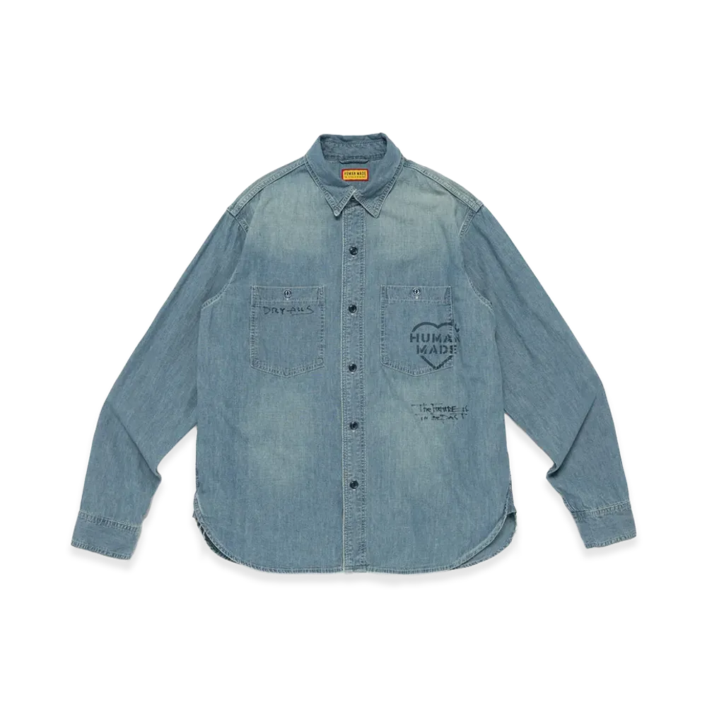 HUMAN MADE Military Chambray Shirt "Blue"