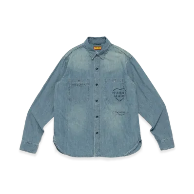 HUMAN MADE Military Chambray Shirt "Blue"