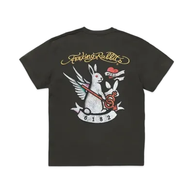 FR2 Rabbits Tattoo Garment Dye T-Shirt "Black"