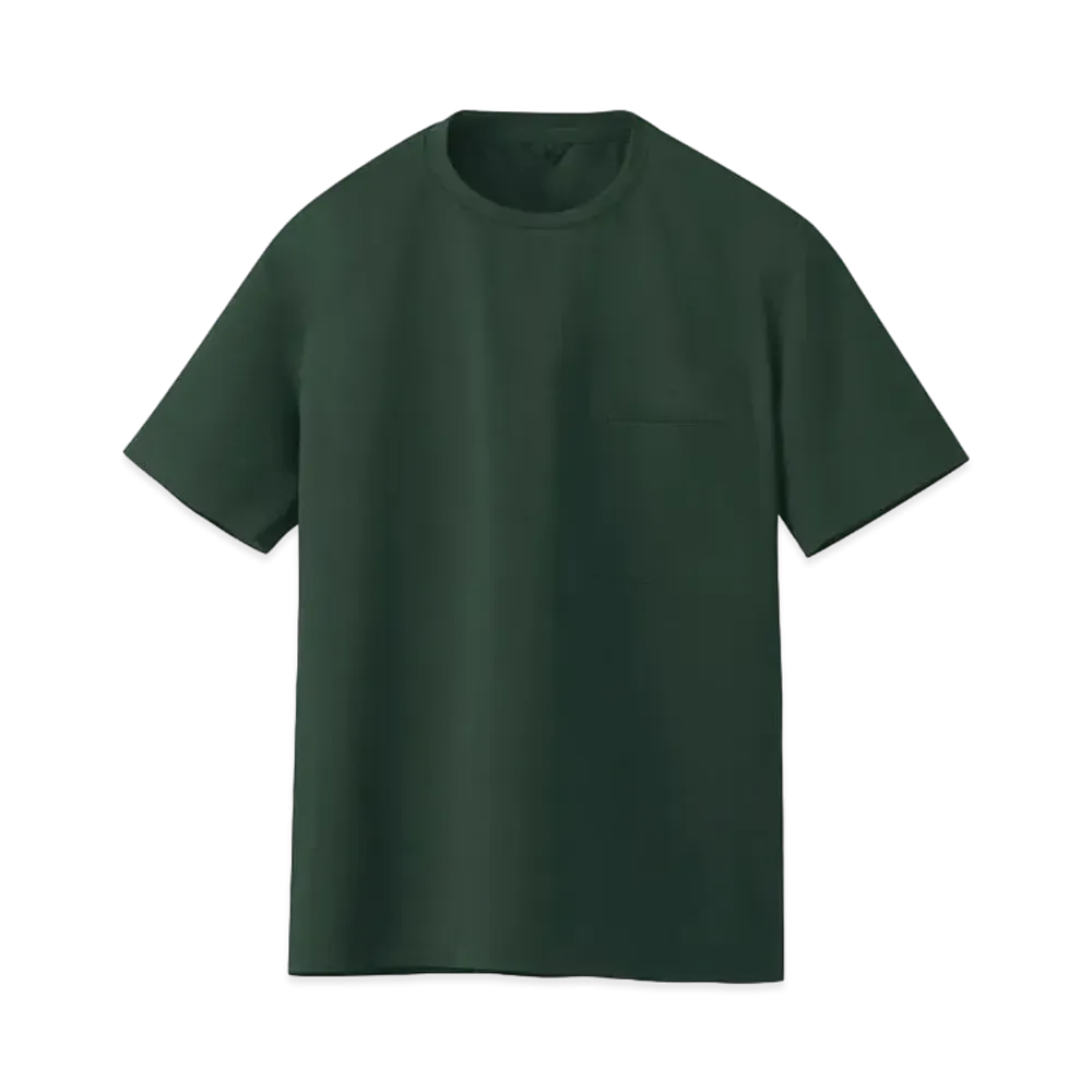 DESCENTE ALLTERRAIN Crean Cut Seamless T- Shirt "Darkish Green"