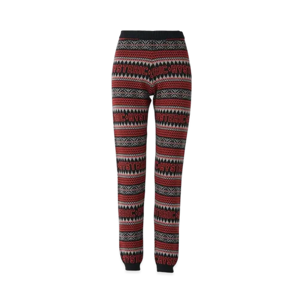 HYSTERIC GLAMOUR Hysteric Nordic Jacquard Leggings "Black/Multicolor"
