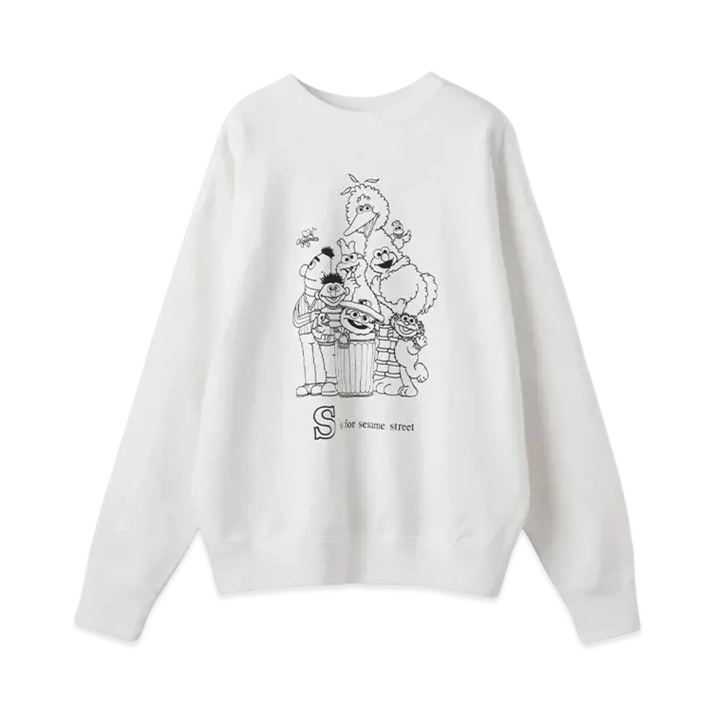 RHC Ron Herman x Sesame Streett Sweat Shirt "White"
