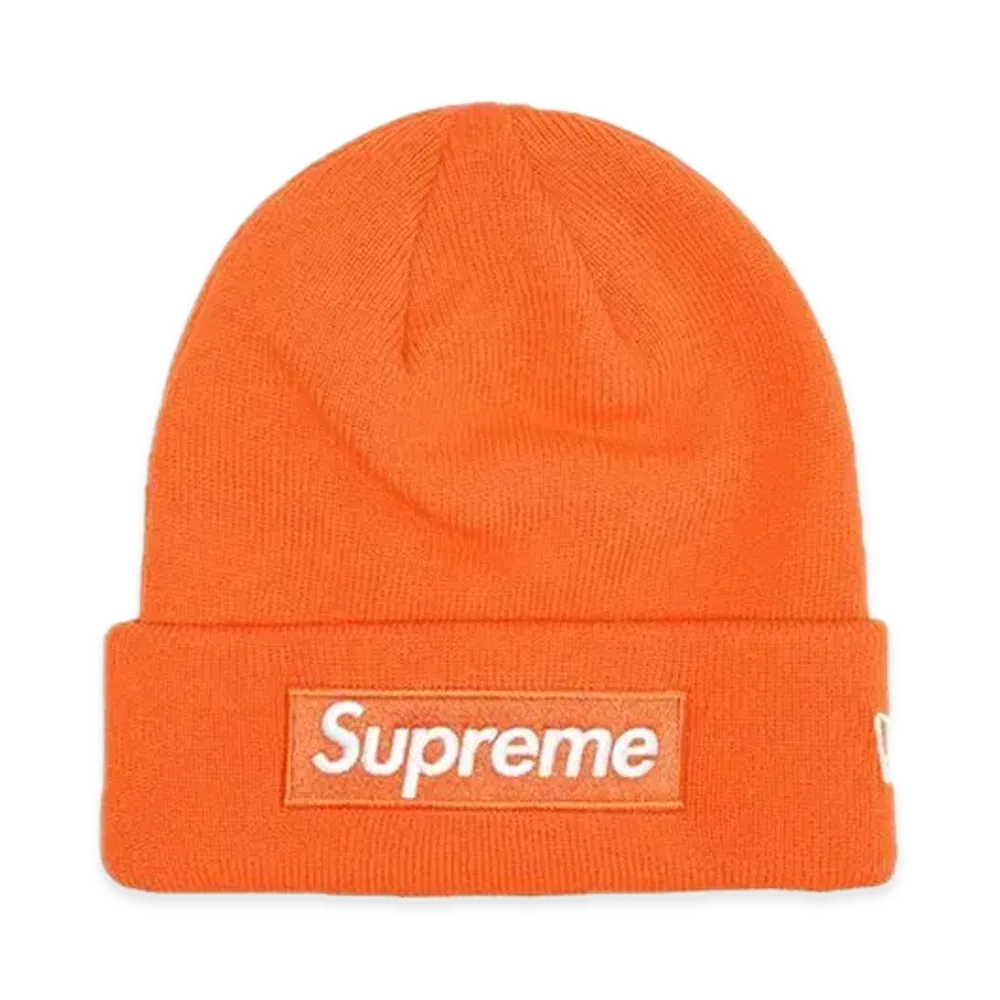Supreme New Era Box Logo Beanie "Orange" (24FW)