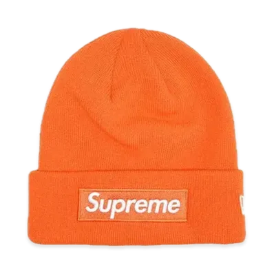 Supreme New Era Box Logo Beanie "Orange" (24FW)