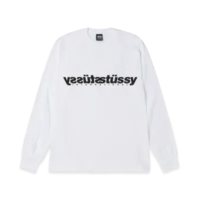 Stussy Mirror LS Tee "White"