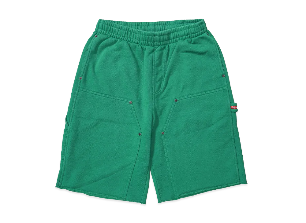 Supreme Double Knee Painter Sweatshort "Green"