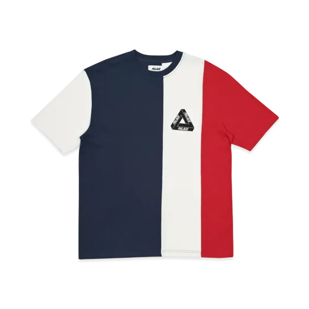 PALACE Vertical Tri Stripe T-Shirt "Navy White"