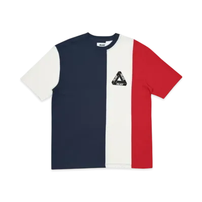 PALACE Vertical Tri Stripe T-Shirt "Navy White"