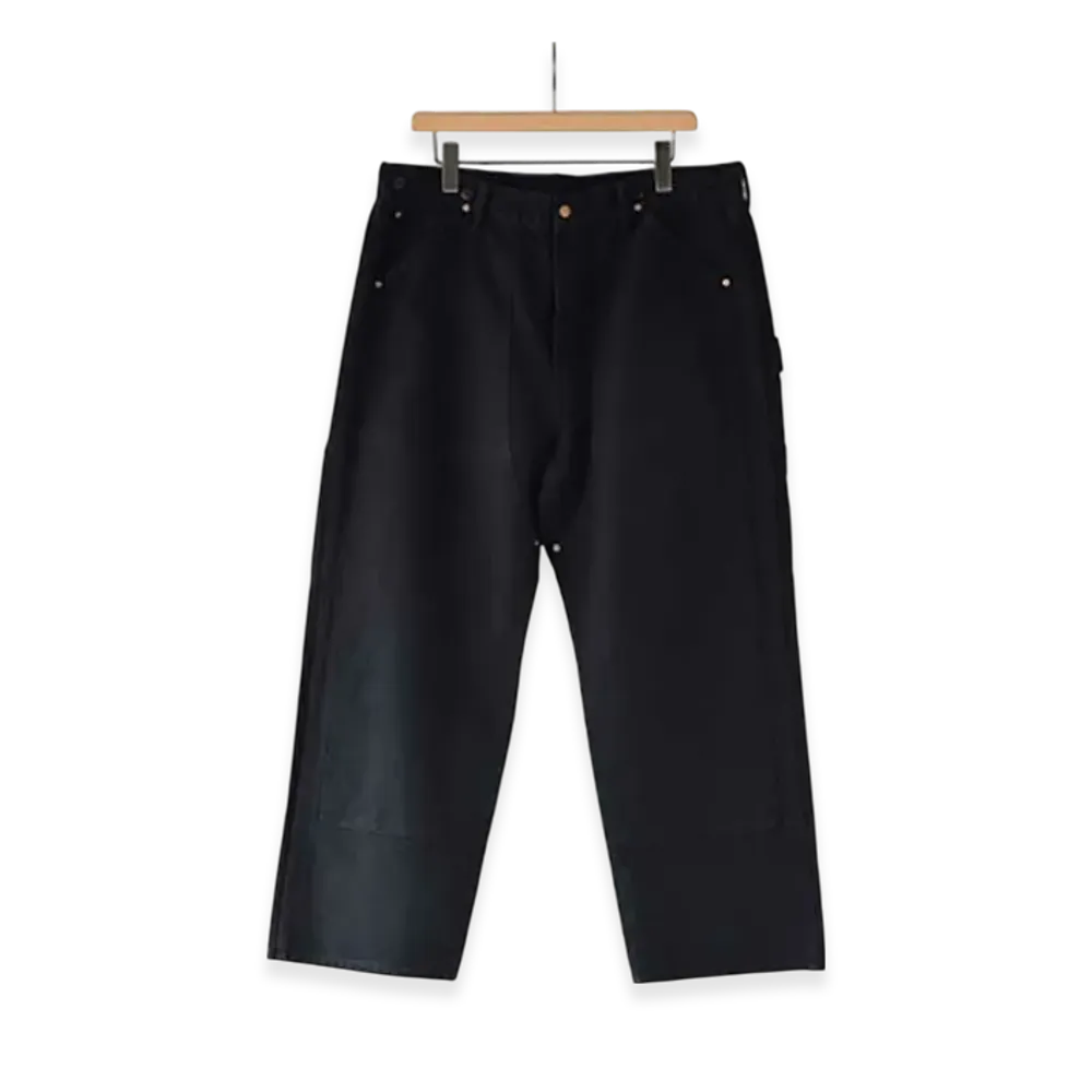 COMOLI Cotton Duck Painter Pants "Black"