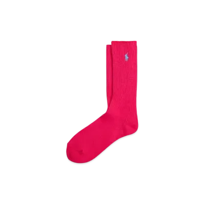 Polo Ralph Lauren Cotton Blend Crew Socks "Pink"