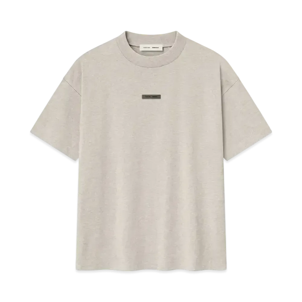FEAR OF GOD Essentials Classic Short Sleeve Tee "Heather Stone"