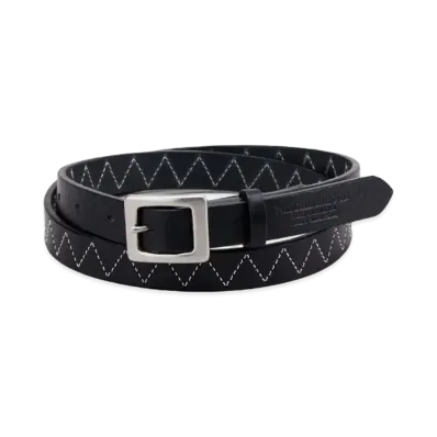 NEIGHBORHOOD Leather Narrow Belt "Black"