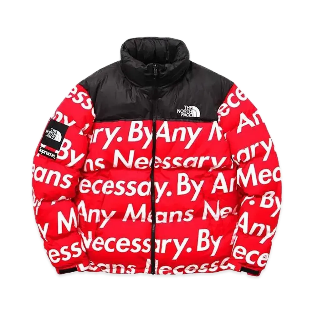 Supreme x The North Face By Any Means Nuptse Jacket "Red"