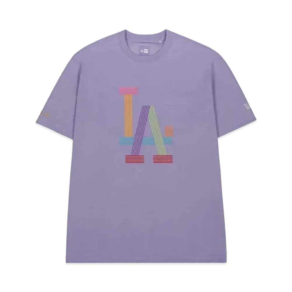 NEW ERA BTS x MLB Dynamite Los Angeles Dodgers Performance Tee "Lavender"