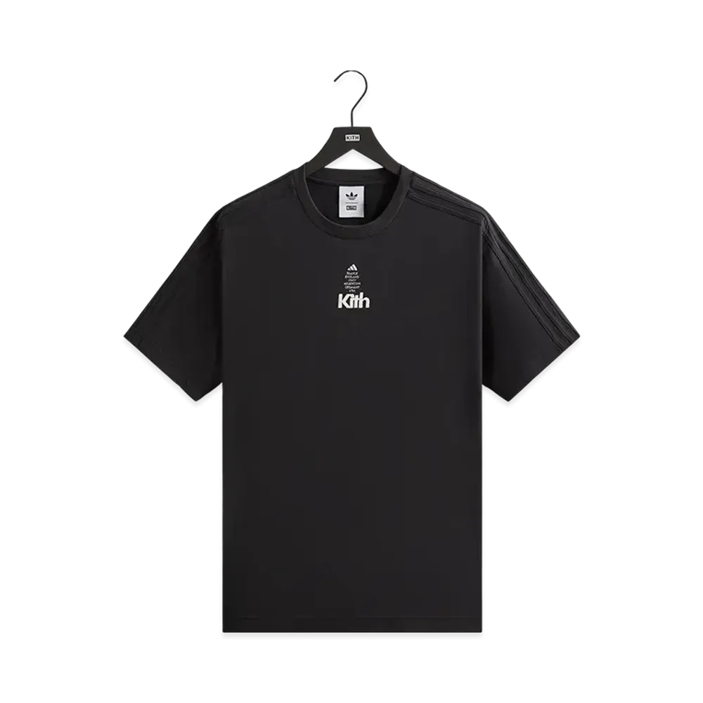 Kith x adidas Football Short Sleeve Tee "Black"