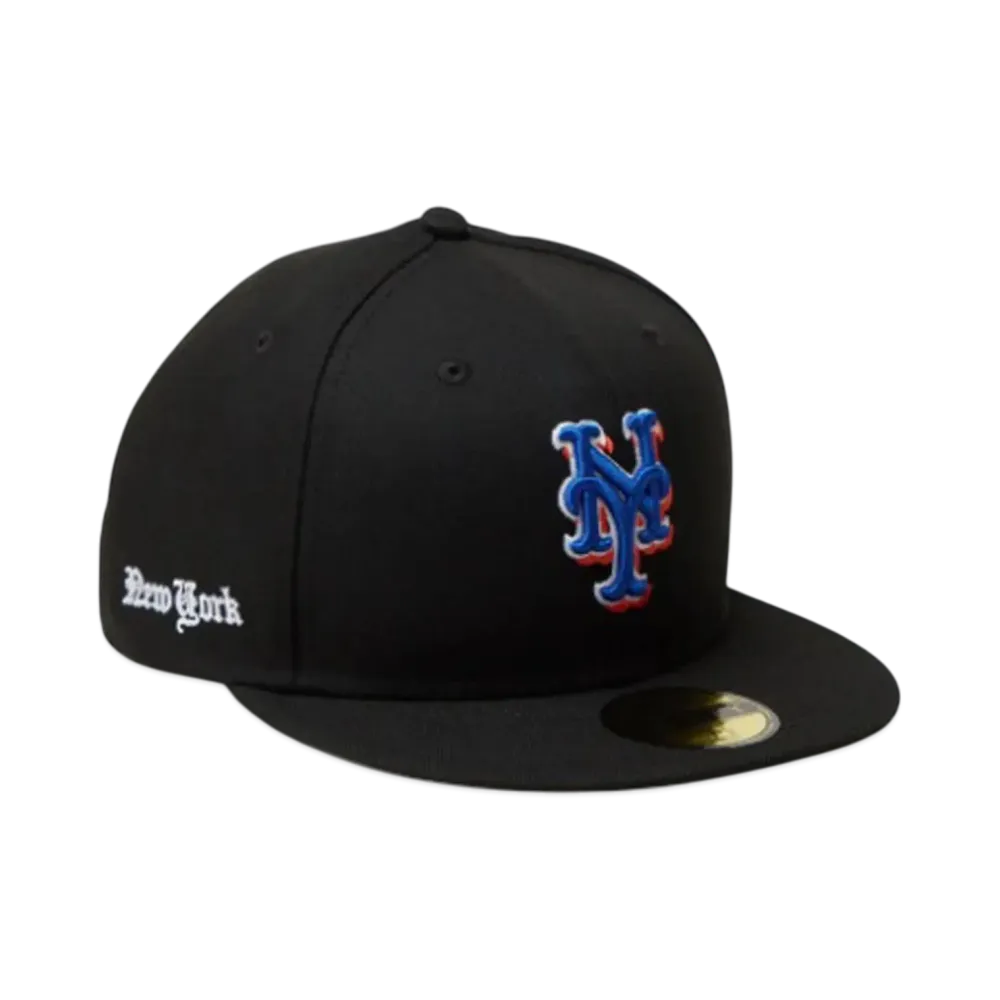 NEW ERA 59Fifty MLB Old English New York Mets "Black"