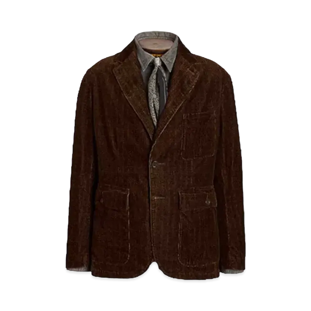 Polo Ralph Lauren (Lomited Collection) Unconstructed Corduroy Sport Coat "Gray"