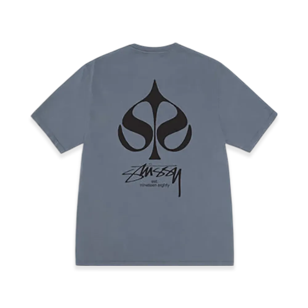 Stussy Spade Tee Pigment Dyed "Navy"