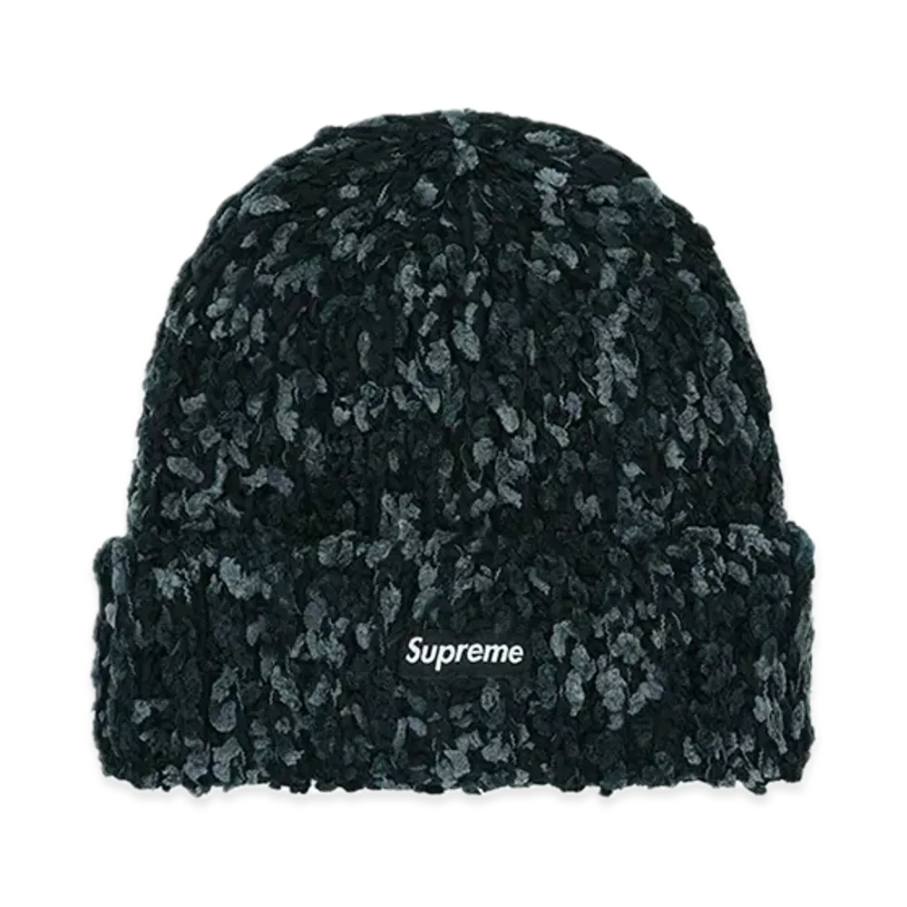 Supreme Chenille Beanie "Black"