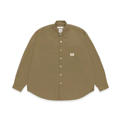 Stussy x Our Legacy Work Shop Borrowed Shirt "Olive Nylon Ripstop"