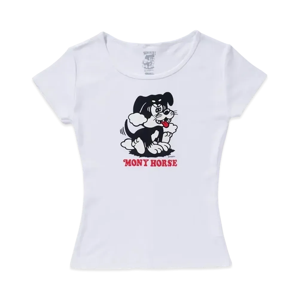 VERDY x Monyhorse Girls Dog Tee "White"