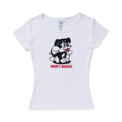 VERDY x Monyhorse Girls Dog Tee "White"