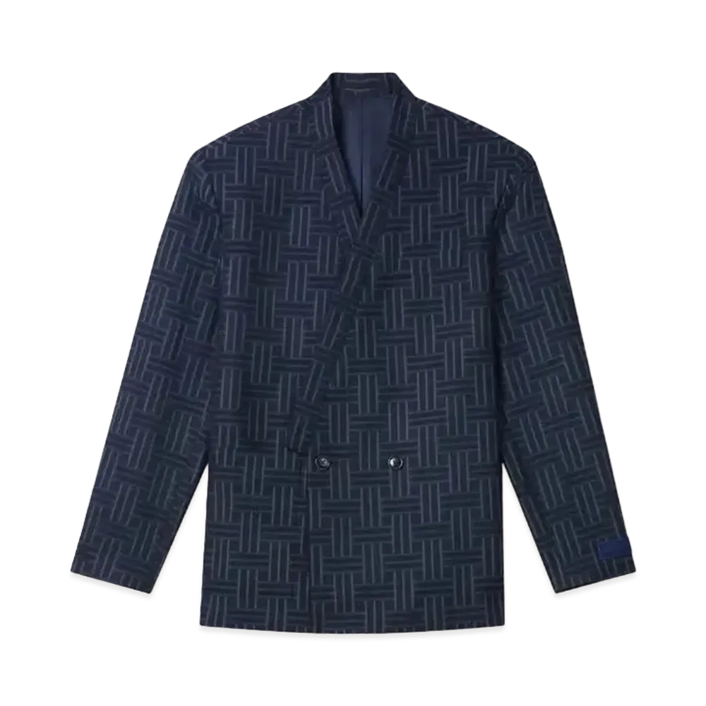 KENZO 'WEAVE' Tailored KIMONO Jacket "Midnight Blue"