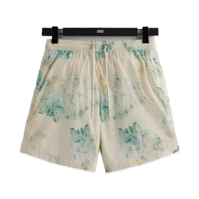 Kith Printed Active Swim Short Vintage Roses "Waffle"