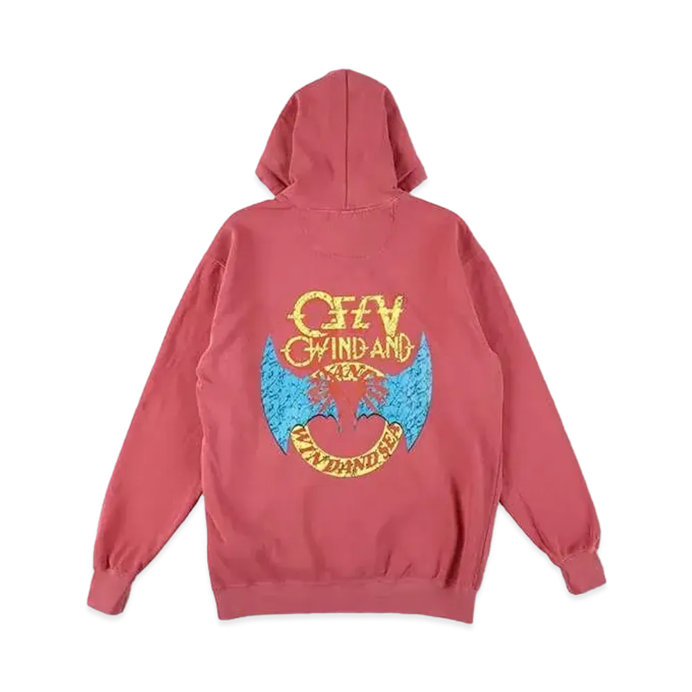 WIND AND SEA Thrash Heritage Sulfer Hoodie "Crimson"