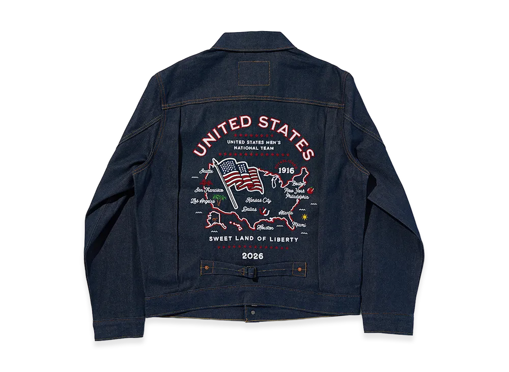 LEVI'S Soccer Collection USA Type I Trucker Jacket "Denim"