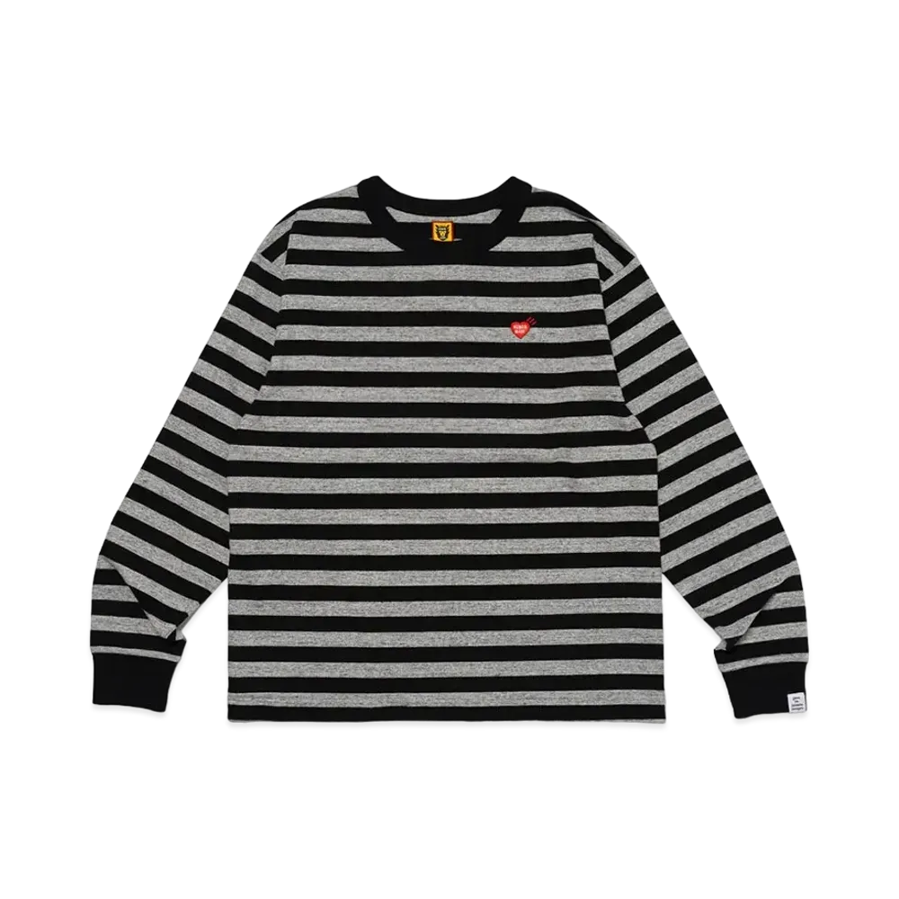 HUMAN MADE Striped L/S T-Shirt "Gray"