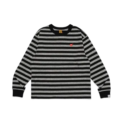 HUMAN MADE Striped L/S T-Shirt "Gray"