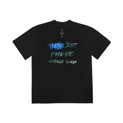 Travis Scott Cactus Jack Portrait of Travis Title T-Shirt "Black"