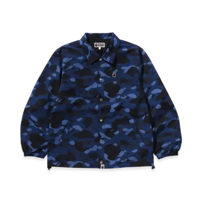 A BATHING APE Color Camo One Point Coach Jacket "Navy"