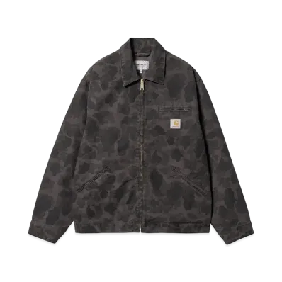 Carhartt WIP Duck Detroit Jacket "Camo Duck,Green/Graphite(Garment Dyed)"