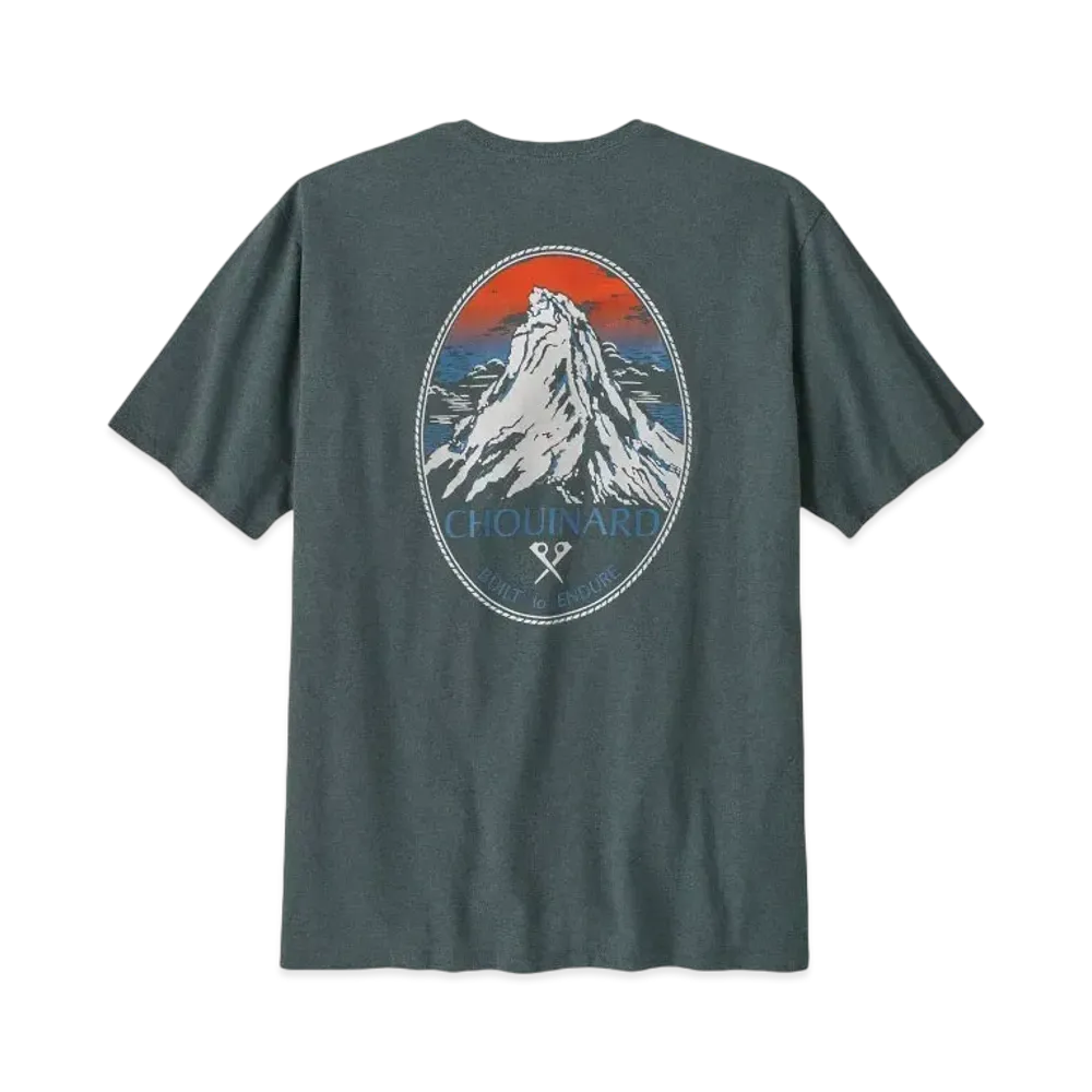 Patagonia Men's Chouinard Crest Pocket Responsibili Tee "Nouveau Green"
