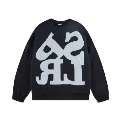SPLR Carving Logo Crew Knit "Black"