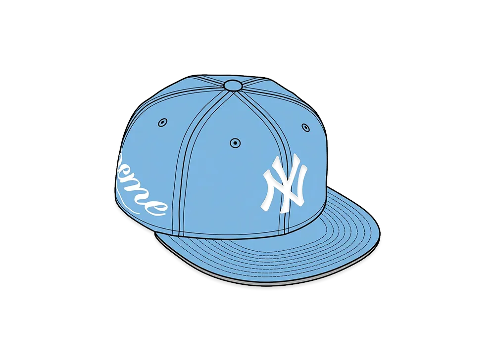 Supreme x New York Yankees New Era "Blue"