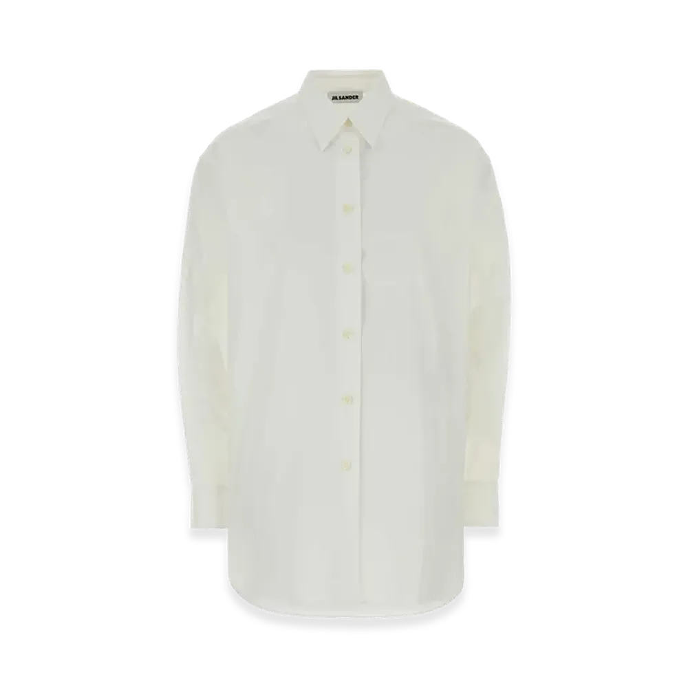 Jil Sander Women's Poplin Oversize Shirt "White"