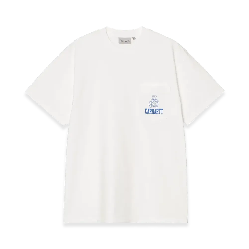 Carhartt WIP S/S Pond Corps Pocket T-Shirt "White(Heavy Stone Wash)"