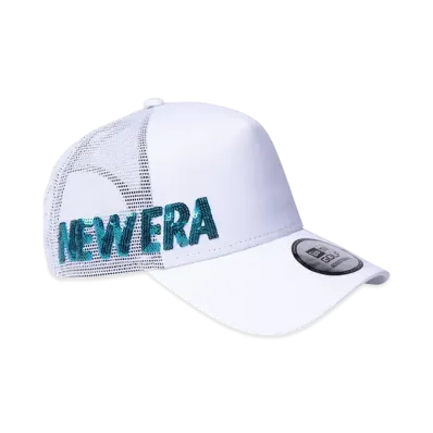 NEW ERA Golf 9Forty A-Frame Tracker Sequins Essential Logo "White"
